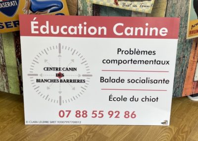 Panneau educateur canin