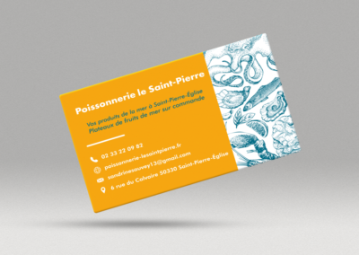 Carte de visite Poissonnerie le Saint-Pierre